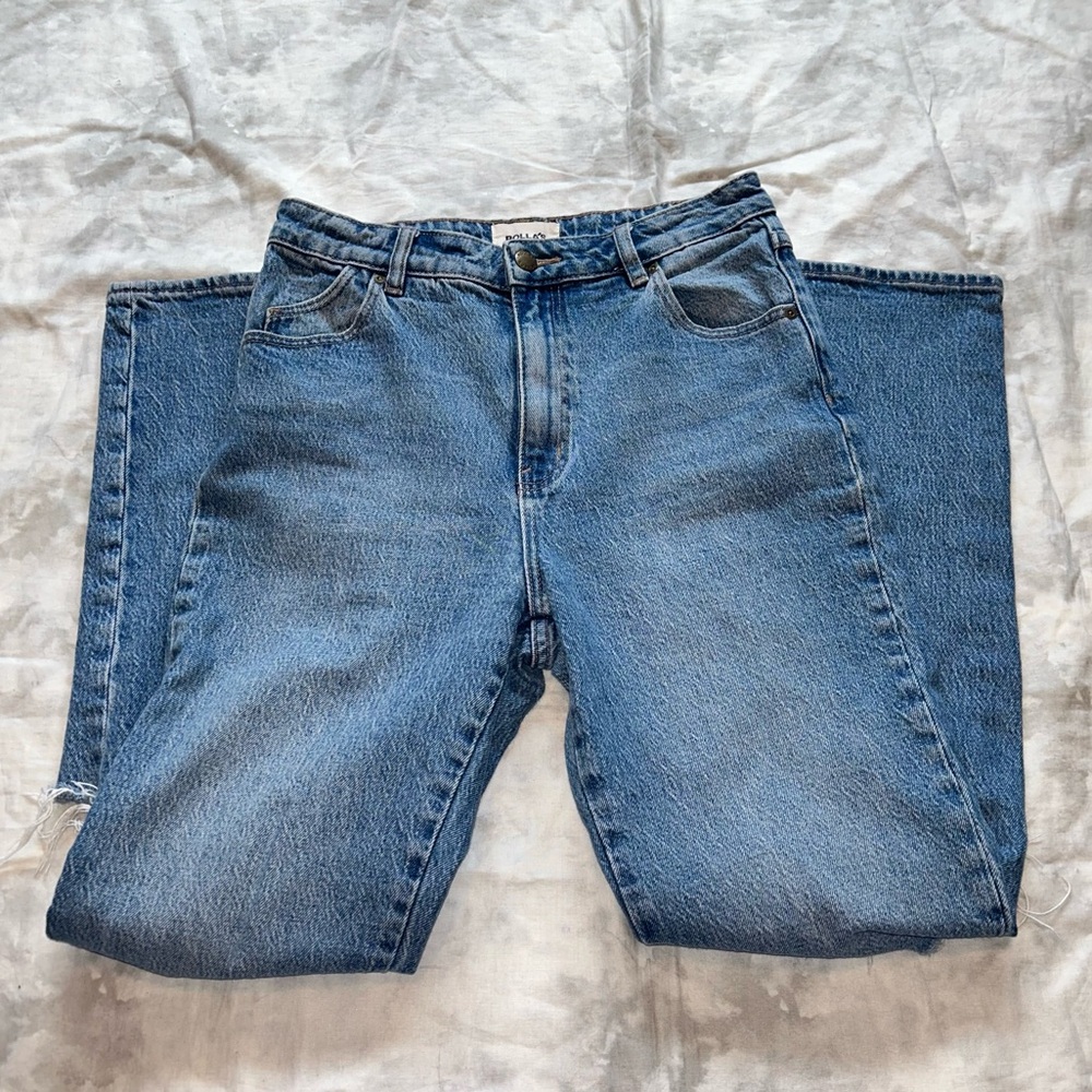 Rolla’s Original High-Rise Straight Brad Worn Jeans - Picture 2 of 5